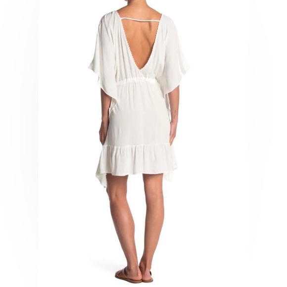 Maaji 🌴 White Kaftan Cover Up 🌸 Dress 🏝️🍹 - Picture 6 of 9